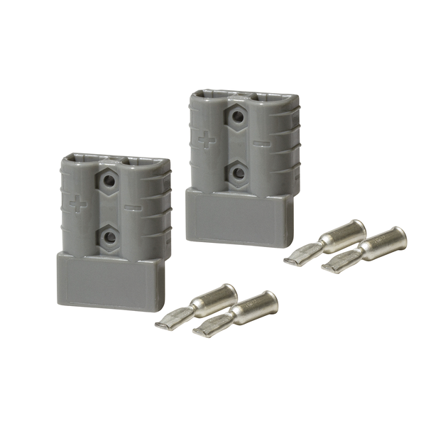 HEAVY DUTY CONNECTOR TWIN PACK | KT 50 Amp Grey