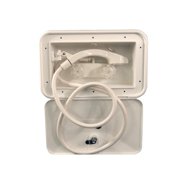 Camec External Recessed Shower Compartment - White